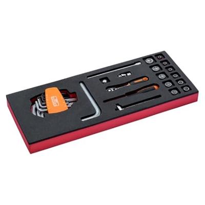 Bahco Foaminlay Fit&Go 1/3 met doppen en toebehoren 1/4" - 19-delig - FF1E2003 Bahco Foaminlay Fit&Go 1/3 met doppen en toebehoren 1/4" - 19-delig - FF1E2003