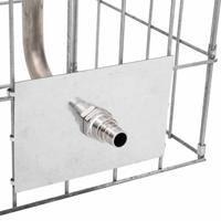 VidaXL Gabion kraan zilver 26 x 25 x 50 cm roestvrij staal - thumbnail