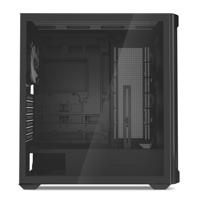 Sharkoon ak4w rgb strip midi tower behuizing (zwart | 2x usb-a | 1x usb-c | rgb | tempered glass) - thumbnail