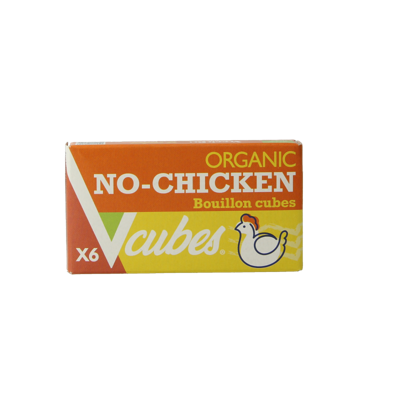 Vcubes Bouillonblokjes no chicken bio 72 Gram
