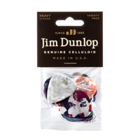 Dunlop PVP107 Celluloid Heavy Variety Plectrum 12-Pack - thumbnail
