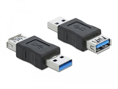 Delock USB 2.0 Adapter [1x USB 3.0 stekker A - 1x USB 3.0 bus A] 66497