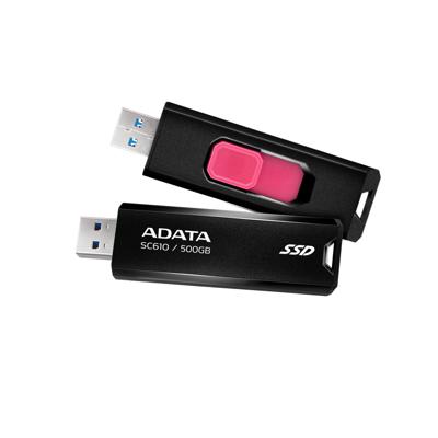 Externe Harde Schijf Adata SC610-500G-CBK SSD 500 GB SSD - thumbnail