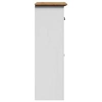 Badkamerkast BODO 44x30x90 cm wit en bruin - thumbnail