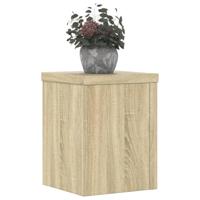 Plantenstandaards 2 st 15x15x20 cm bewerkt hout sonoma eiken - thumbnail