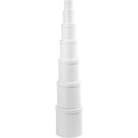 Creativ Company Ronde dozen wit, 7st. - thumbnail