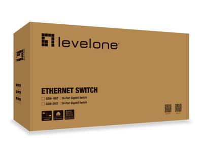 LevelOne GSW-2457 netwerk-switch Unmanaged Gigabit Ethernet (10/100/1000) Zwart