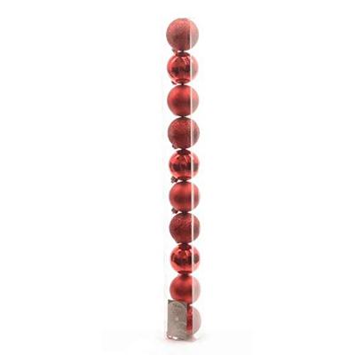 Decoris kerstballen set plastic 10st zilver 6cm - thumbnail