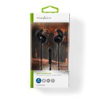 Sport Oordopjes | Bedraad | In-Ear | Kabel 1,2 m | Zwart - thumbnail