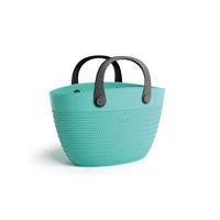 Linda Bag Beach 50x41 cm Turquoise/Zwart - thumbnail