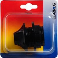 Scanpart lampfitting e27 zwart met ring