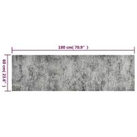 VidaXL Keukenmat wasbaar betonprint 60x180 cm fluweel - thumbnail