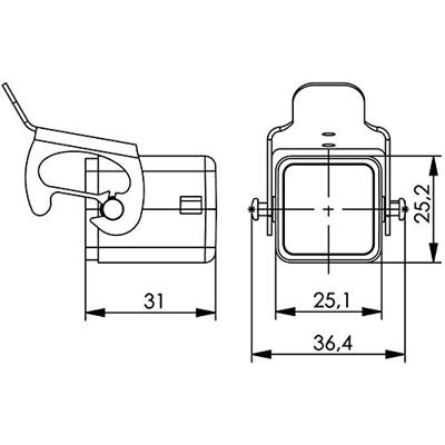 Telegärtner 100022771 STX V5 stofkap voor stekkers variant 5 Aluminium 1 stuk(s)