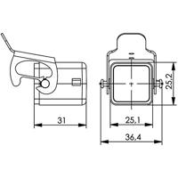 Telegärtner 100022771 STX V5 stofkap voor stekkers variant 5 Aluminium 1 stuk(s) - thumbnail