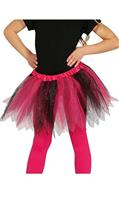 Glitter Tutu Roze/Zwart Kind - thumbnail