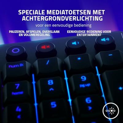 Razer Ornata V3 Low Profile Gaming Keyboard gaming toetsenbord - thumbnail