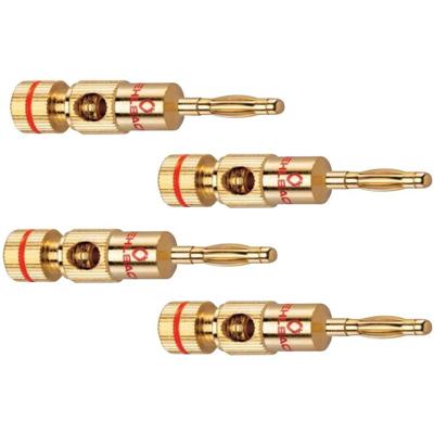 Oehlbach: Banana B2 Stekker < 10mm² - 4 stuks - Goud