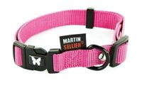 Martin halsband verstelbaar nylon roze - thumbnail