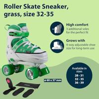Hudora rolschaatsen sneaker groen, maat 32-35 - thumbnail