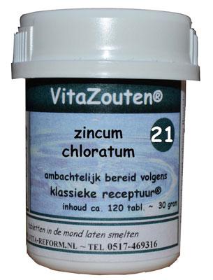Vita Reform Vitazouten Nr. 21 Zincum Chloratum Muriaticum 120st