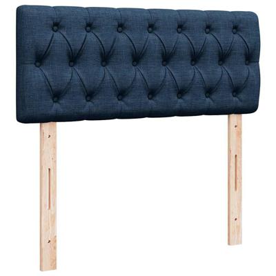 Boxspring met matras stof blauw 120x200 cm - thumbnail