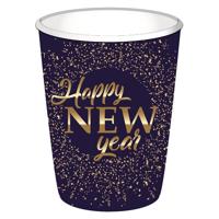 Bekers "Happy New Year" blue/gold (8st) - thumbnail