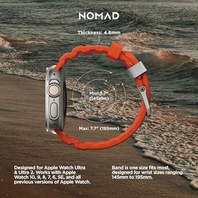 Nomad Rocky Point band / natural hardware (45-49mm) - Magma Nomad Rocky Point band / natural hardware (45-49mm) - Magma