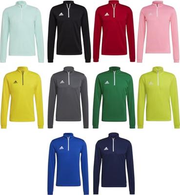 adidas Entrada 22 Trainingstrui 1/4-Zip Lichtgroen Wit