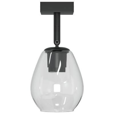 VidaXL Plafondspot zwart 13 x 13 x 26 cm glas en metaal VidaXL Plafondspot zwart 13 x 13 x 26 cm glas en metaal