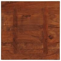 Tafelblad vierkant 60x60x1,5 cm massief gerecycled hout - thumbnail