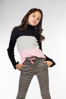 MAYCE Girlslabel Meisjes winter trui col gebreid - Streep - thumbnail