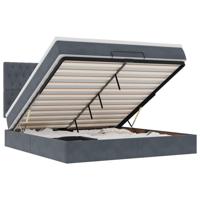 Ottoman bed met matrassen en LED's 180x200cm fluweel - thumbnail