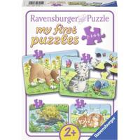 Ravensburger - schattige huisdieren puzzel 4in1 - thumbnail