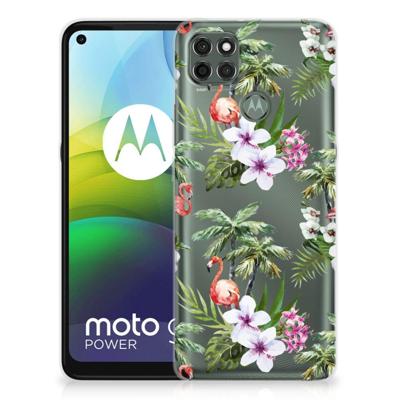 Motorola Moto G9 Power | TPU Hoesje | Flamingo Palms