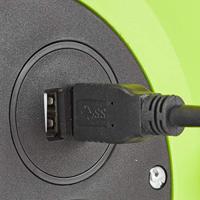Nedis - Kabelhaspel - 25 m - 3 x 1,5 mm2 - warmtebestendige uitschakeling - Schuko en USB - thumbnail