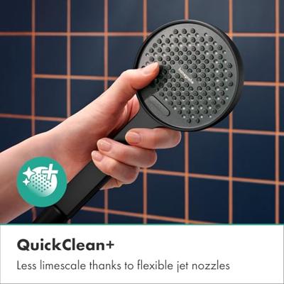 Hansgrohe Activera Select S glijstangset 65cm met mat zwart Hansgrohe Activera Select S glijstangset 65cm met mat zwart