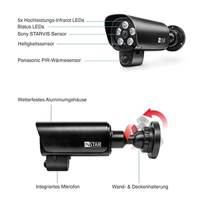 INSTAR IN-9408 2K+ LAN/POE sw 101666 IP Bewakingscamera LAN 2560 x 1440 Pixel INSTAR IN-9408 2K+ LAN/POE sw 101666 IP Bewakingscamera LAN 2560 x 1440 Pixel