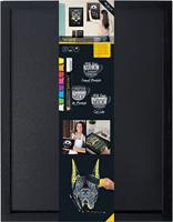 Securit krijtbord Woody ft 60 x 40 cm, zwart - thumbnail