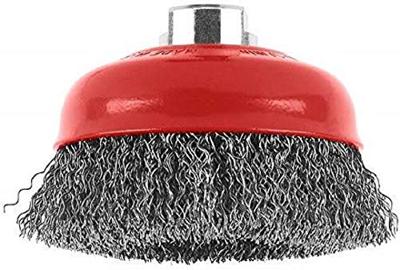 Bosch Accessories Komborstel voor haakse- en rechte schuurmachine - geribbelde draad, 100 mm 2609256502 1 stuk(s)