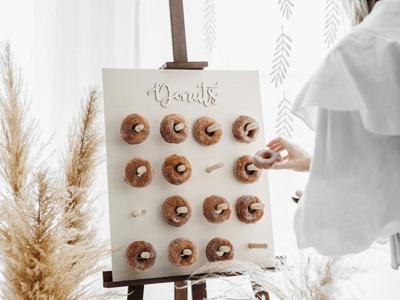 PartyDeko Houten Donut Wall