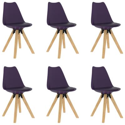 Vidaxl Eetkamerstoelen 6 St Lila Vidaxl Eetkamerstoelen 6 St Lila