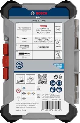 Bosch Professional PRO Impact Mixed Boor-/bitset 20-delig - 2608521U83 - thumbnail