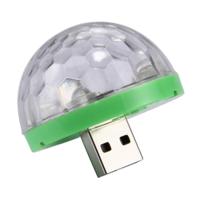 3W USB RGB Magic Ball fase van de LED Lamp met USB-C / Type-C Adapter 4 LEDs Mini LED muziekgeluid controle KTV DJ Disco licht Effect Light(Transpare - thumbnail