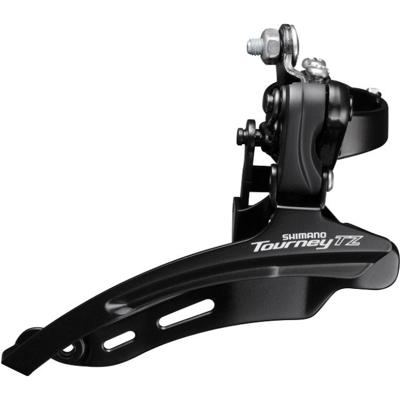 Shimano Voorderailleur 6/7-speed tourney tz fd-tz510 down swing - hoge klem ø28,6 mm - 48t - zwart/zilver