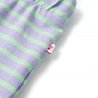 Kinderrokje recht met strepen 92 felmintkleurig - thumbnail