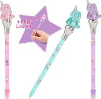 Ylvi Pen Met Eenhoorn Topper En Led Licht - thumbnail