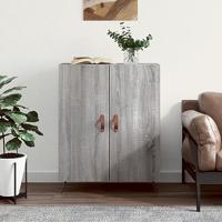 Dressoir 69,5x34x90 cm bewerkt hout grijs sonoma eikenkleurig - thumbnail