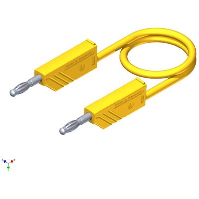 SKS Hirschmann CO MLN SIL 200/1 Meetsnoer Banaanstekker 4 mm Banaanstekker 4 mm 2.00 m Zwart 1 stuk(s)