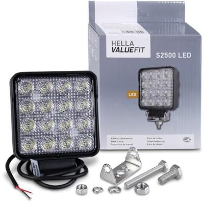 Hella Valuefit Werkschijnwerper 12 V, 24 V S2500 LED 1GA 357 106-022 Grootvlakkig terreinlicht (b x h x d) 108 x 137 x 48 mm 2500 lm 6000 K