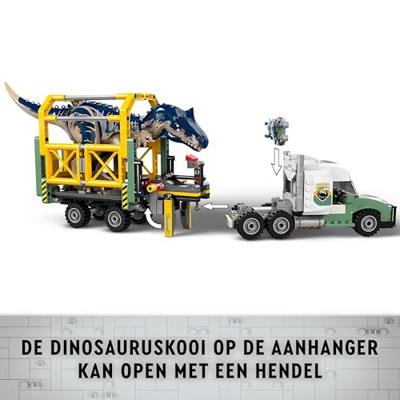 LEGO jurassic world 76966 dinosaurusmissies: allosaurus transporttruck - thumbnail